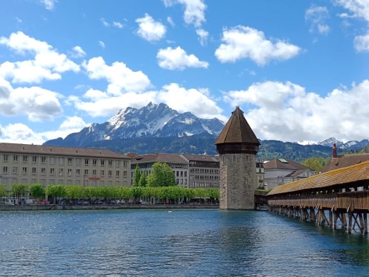 Chapel Bridge ชื่อดัง แห่ง Lucerne, Switzerland